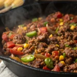 Mexican ground beef skillet 1
