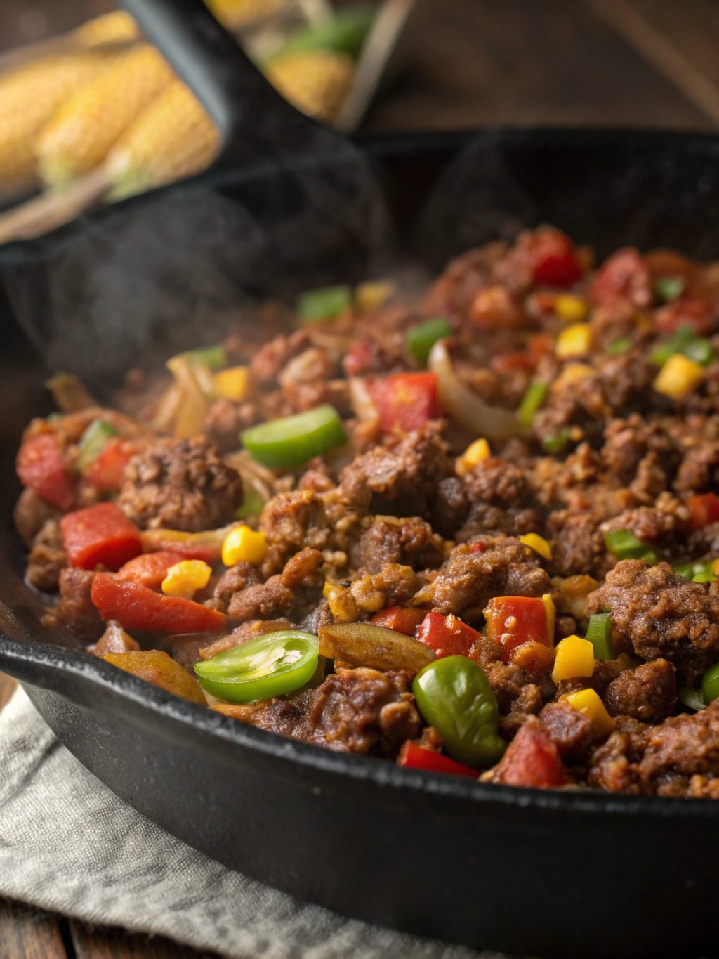Mexican ground beef skillet 1