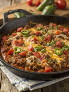 Mexican ground beef skillet