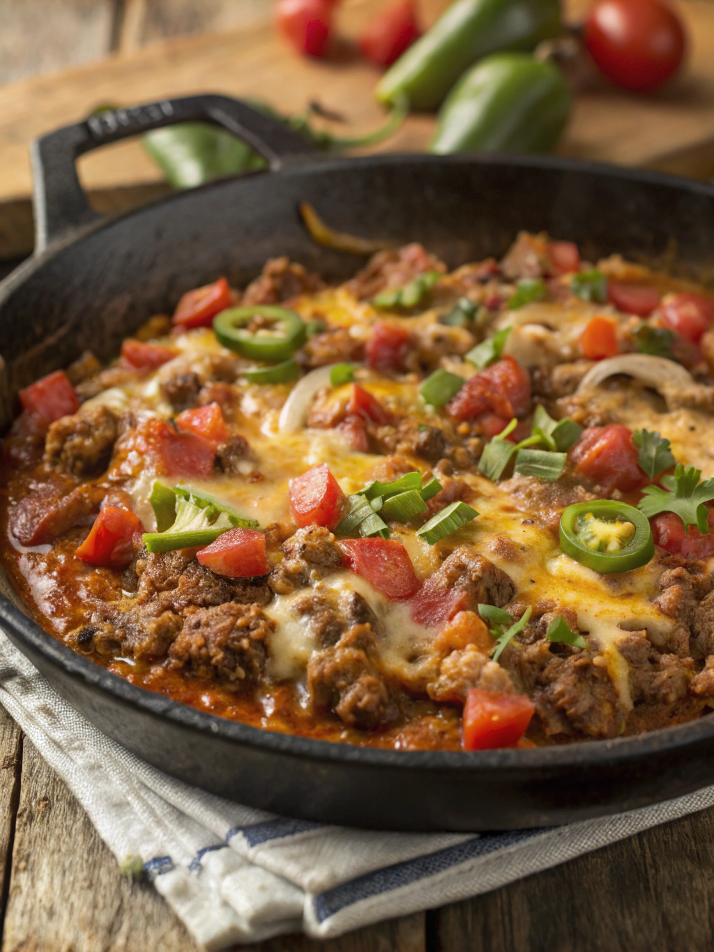 Mexican ground beef skillet