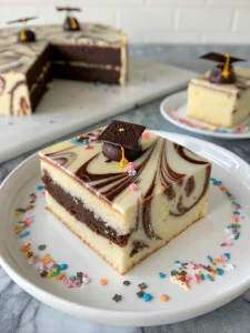 graduation marble sheet cake
