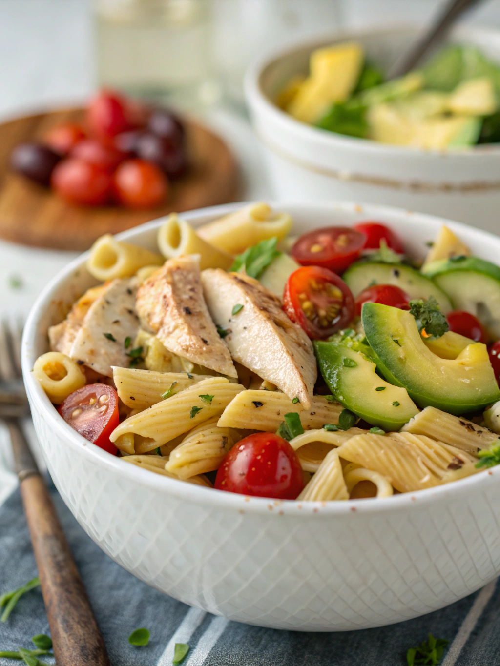 high protein pasta salad 1