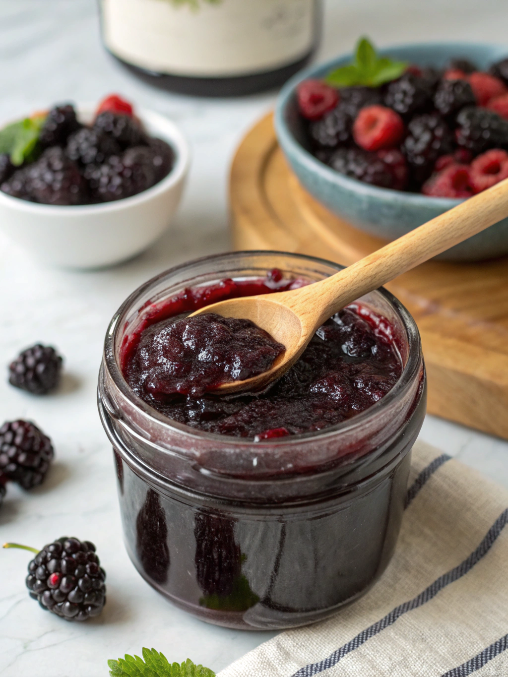 homemade mulberry jam