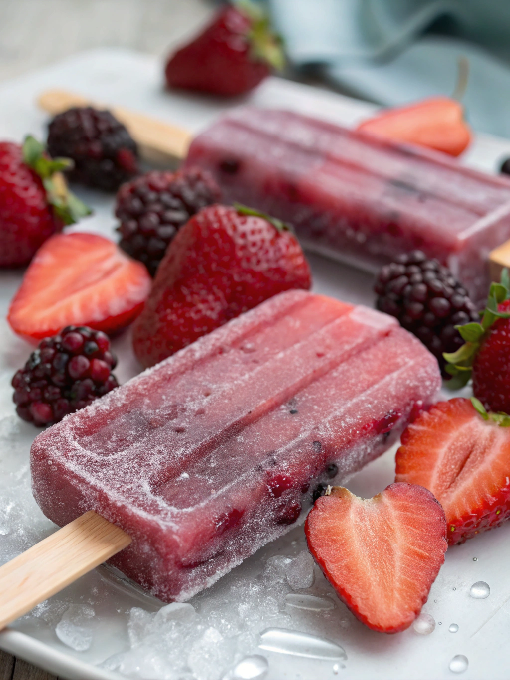 mulberry strawberry popsicles 1