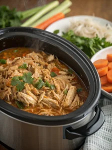 slow cooker pulled chicken