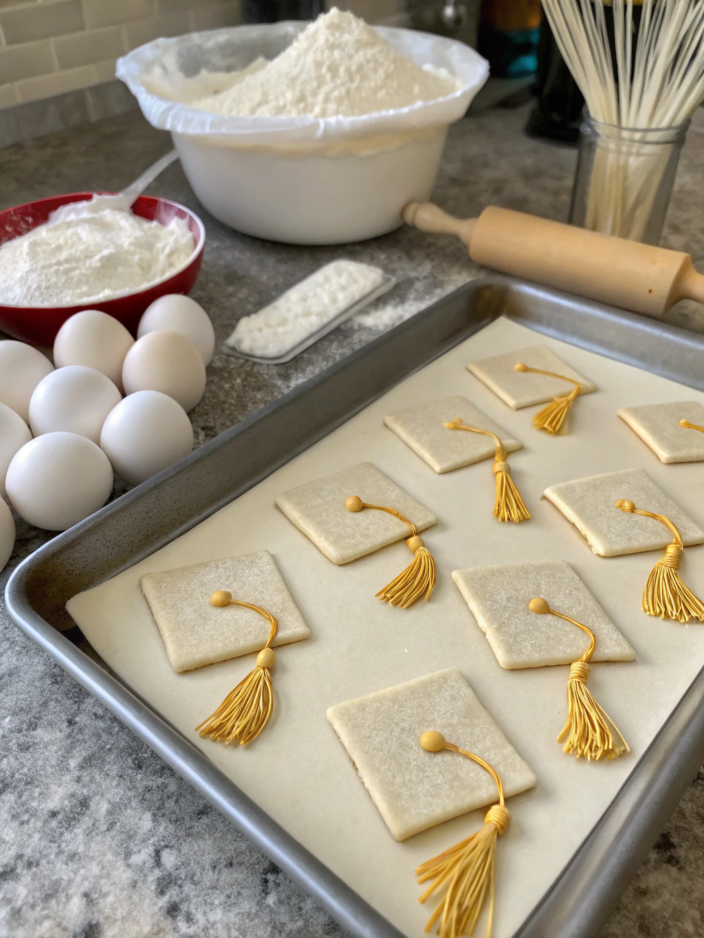 Sugar Cookie Graduation Caps Ingredients