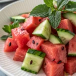 watermelon cucumber salad 1
